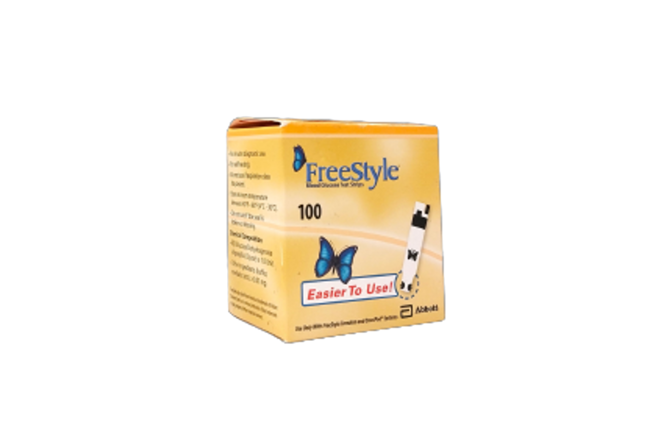 Freestyle Test Strips 100 Ct – No-Coding Diabetic Strips for Blood Sugar Monitoring