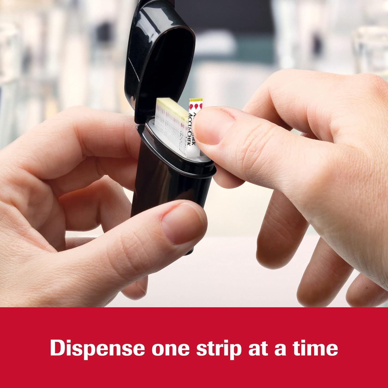 Accu-Chek Guide 50-count test strips for diabetes monitoring – no coding required