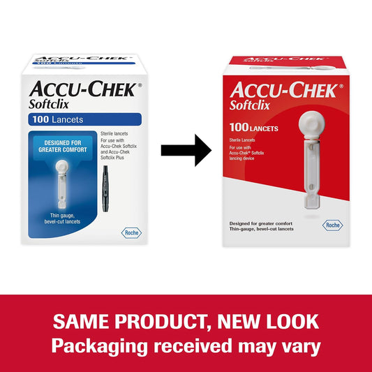 Accu-Chek Softclix Lancets 100 Count – Sterile 28G Lancets 