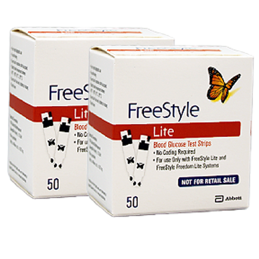 FreeStyle Lite Test Strips 100 Ct NFRS/Institutional – Bulk Blood Glucose Strips for Healthcare Facilities
