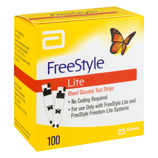 Freestyle Lite Test Strips 100 Ct – No-Coding, FDA-Approved | Savings