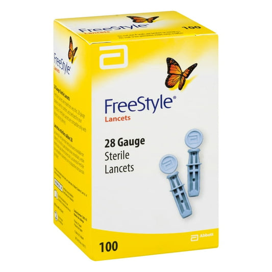 FreeStyle 28 Gauge Lancets 100 Count – Sterile Blood Glucose Testing Lancets