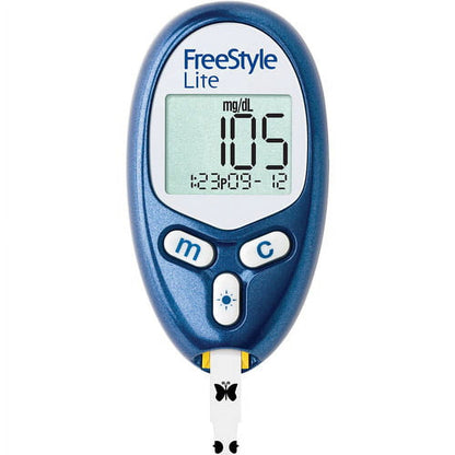 Freestyle Lite Blood Glucose Meter – No Coding, Painless Testing | FDA-Approved